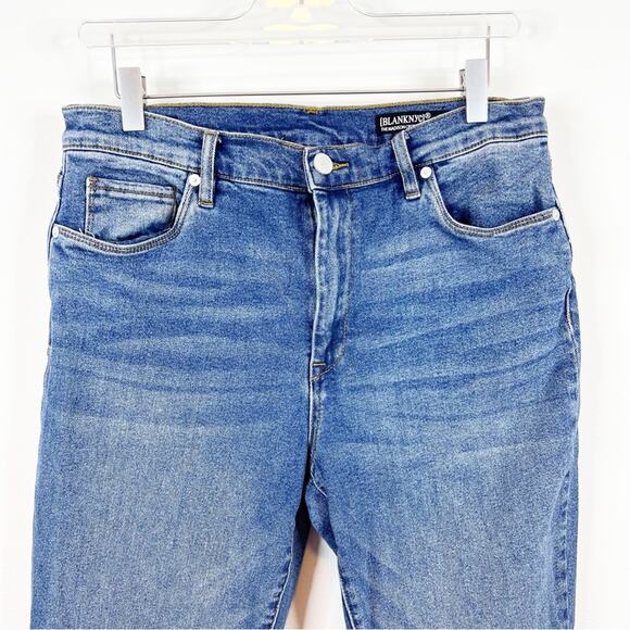 BlankNYC The Madison High Rise Straight Leg Crop Jean 31 Blue - Picture 4 of 6